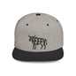 BEEFY BULL Flat Bill Snapback — Onyx Silhouette Design