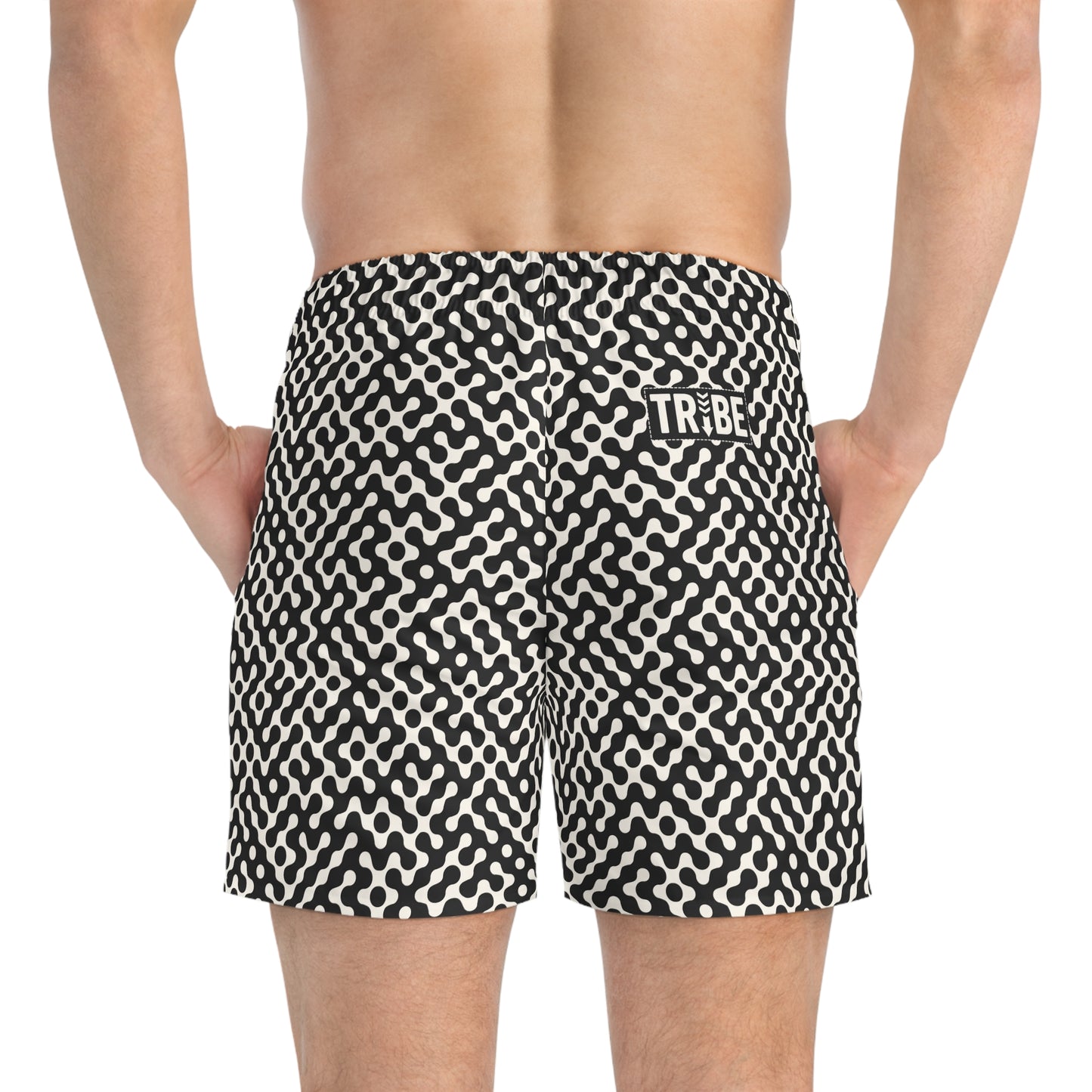 FLUX Imprinted 5-6" Inseam Swim Trunks - Onyx