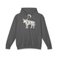 HORNY BULL Lightweight Hoodie - Bone Silhouette Design
