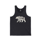 MUSCLE BEAR Jersey Tank - Bone Silhouette Design