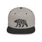 FERAL BEAR Flat Bill Snapback — Onyx Silhouette Design