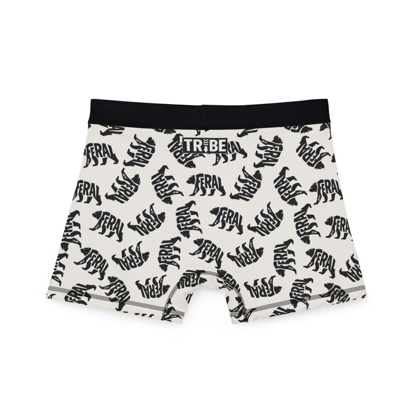 FERAL BEAR Men's Boxer Briefs - Bone
