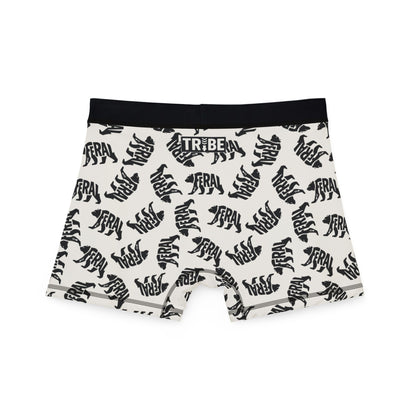 FERAL BEAR Men's Boxer Briefs - Bone