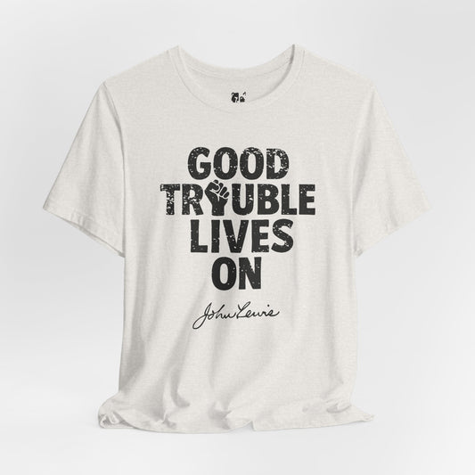 GOOD TROUBLE Jersey Tee - Onyx Design