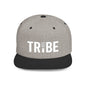 TRIBE Logo Flat Bill Snapback — Bone Design