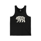 DADDY BEAR Jersey Tank - Bone Silhouette Design
