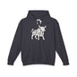 HUNG BULL Lightweight Hoodie - Bone Silhouette Design