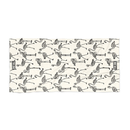 FLOCK TOGETHER Beach Towel - Bone