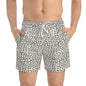 FERAL Imprinted 5-6" Inseam Swim Trunks - Bone