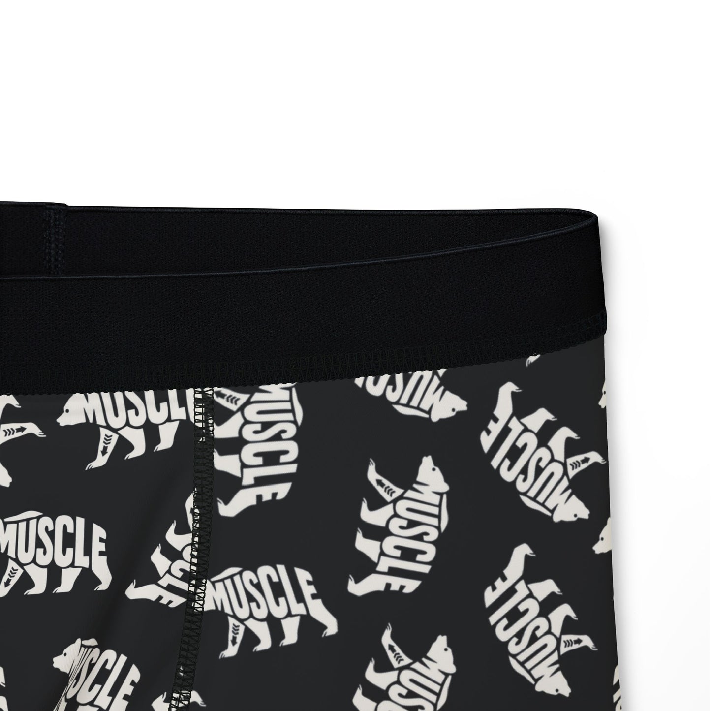 MUSCLE BEAR Men's Boxer Briefs - Onyx