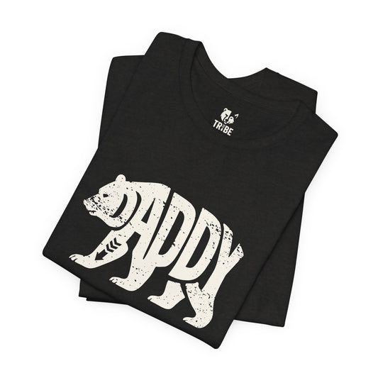 DADDY BEAR Jersey Tee - Bone Silhouette Design