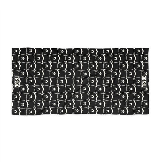 BEAR STARE Beach Towel - Onyx