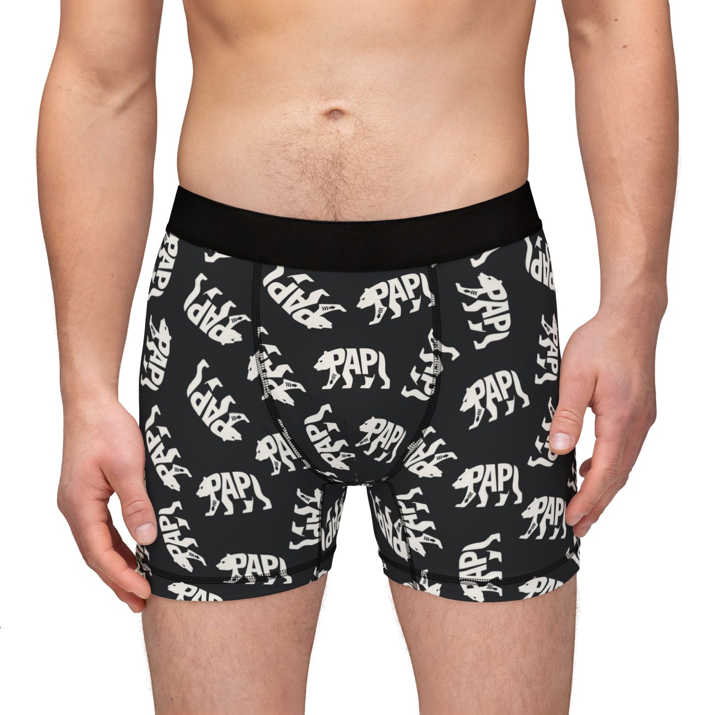 PAPI BEAR Men's Boxer Briefs - Onyx
