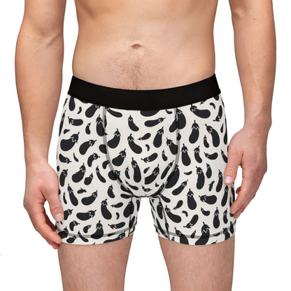AUBERGINE Men's Boxer Briefs - Bone