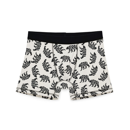 FERAL BEAR Men's Boxer Briefs - Bone