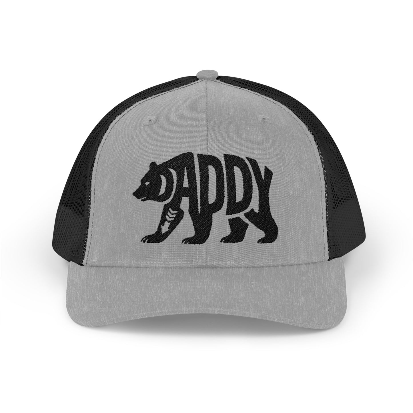 DADDY BEAR Snapback Trucker Cap - Onyx Silhouette Design