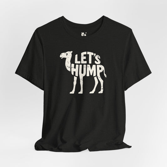 LET'S HUMP Jersey Tee - Bone Silhouette Design
