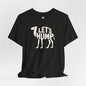 LET'S HUMP Jersey Tee - Bone Silhouette Design