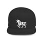 VERS UNICORN Flat Bill Snapback — Bone Silhouette Design
