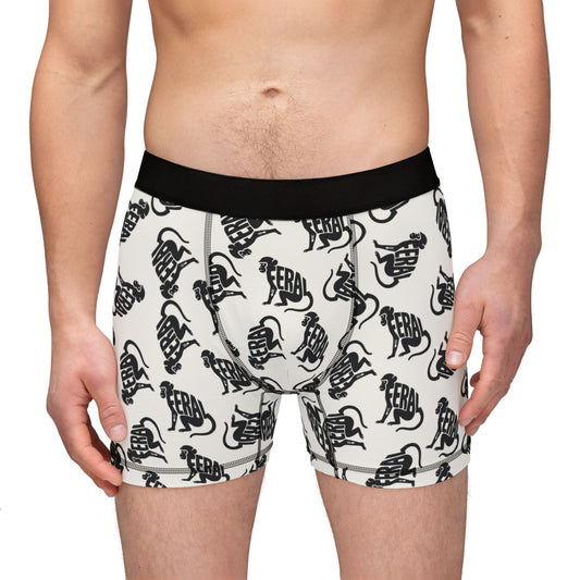 FERAL MONKEY Men's Boxer Briefs - Bone