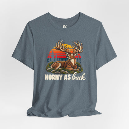 Horny As Buck Jersey Tee