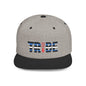 TRIBE Logo Flat Bill Snapback — Leather & Pup Pride Design
