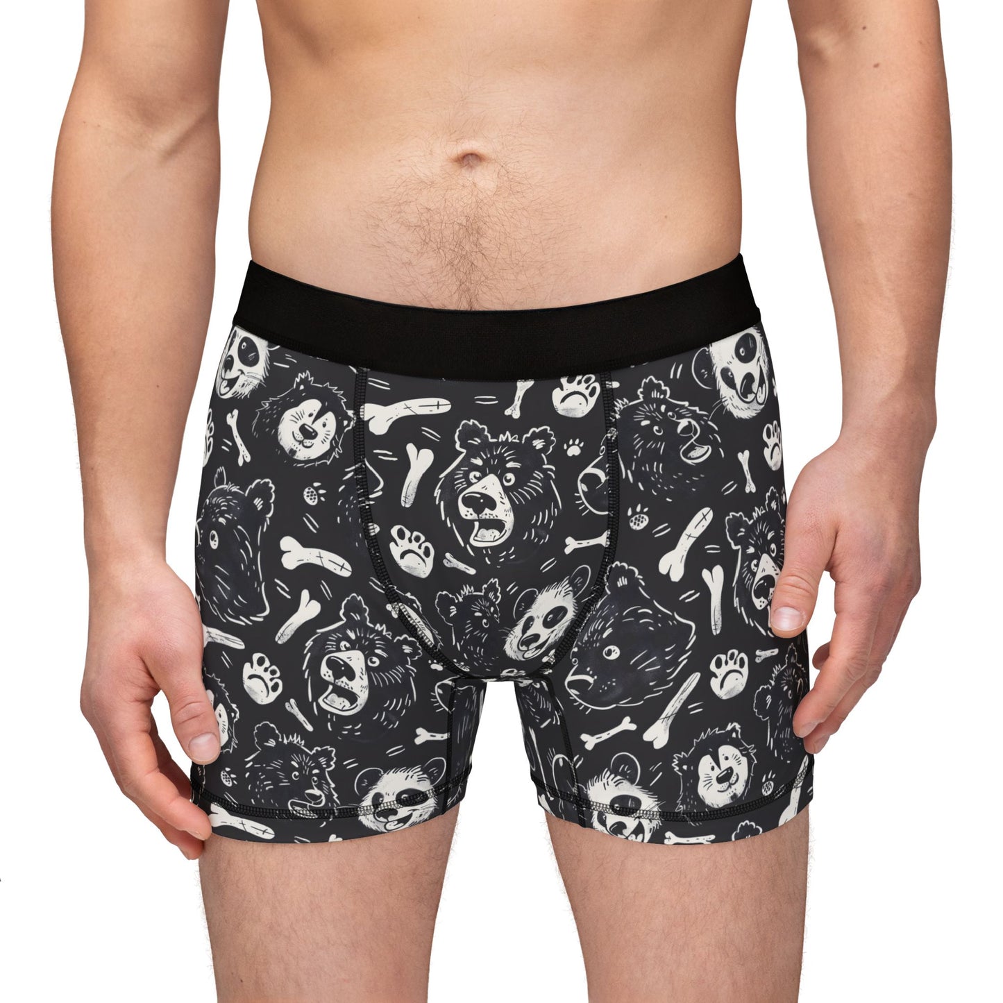 BEAR BONES Men's Boxer Briefs - Onyx