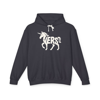 VERS UNICORN Lightweight Hoodie - Bone Silhouette Design