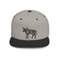 HORNY BULL Flat Bill Snapback — Onyx Silhouette Design