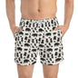 LITTLE PIGGY Imprinted 5-6" Inseam Swim Trunks - Bone