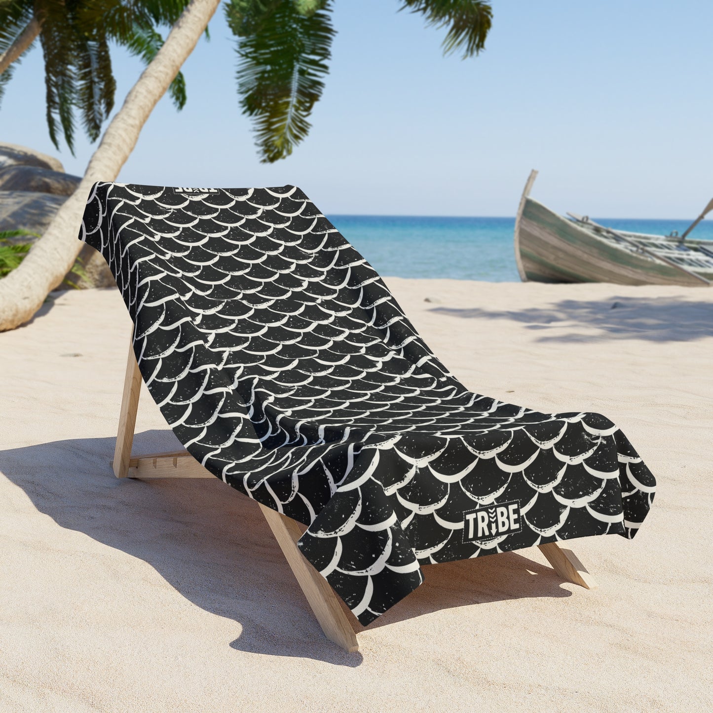 FISH FISH BISH Beach Towel - Onyx