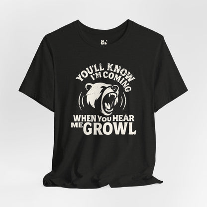 HEAR ME GROWL Jersey Tee - Bone Design