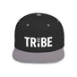TRIBE Logo Flat Bill Snapback — Bone Design