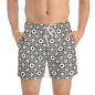 PORTUGAY Imprinted 5-6" Inseam Swim Trunks - Bone