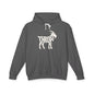 THROAT GOAT Lightweight Hoodie - Bone Silhouette Design
