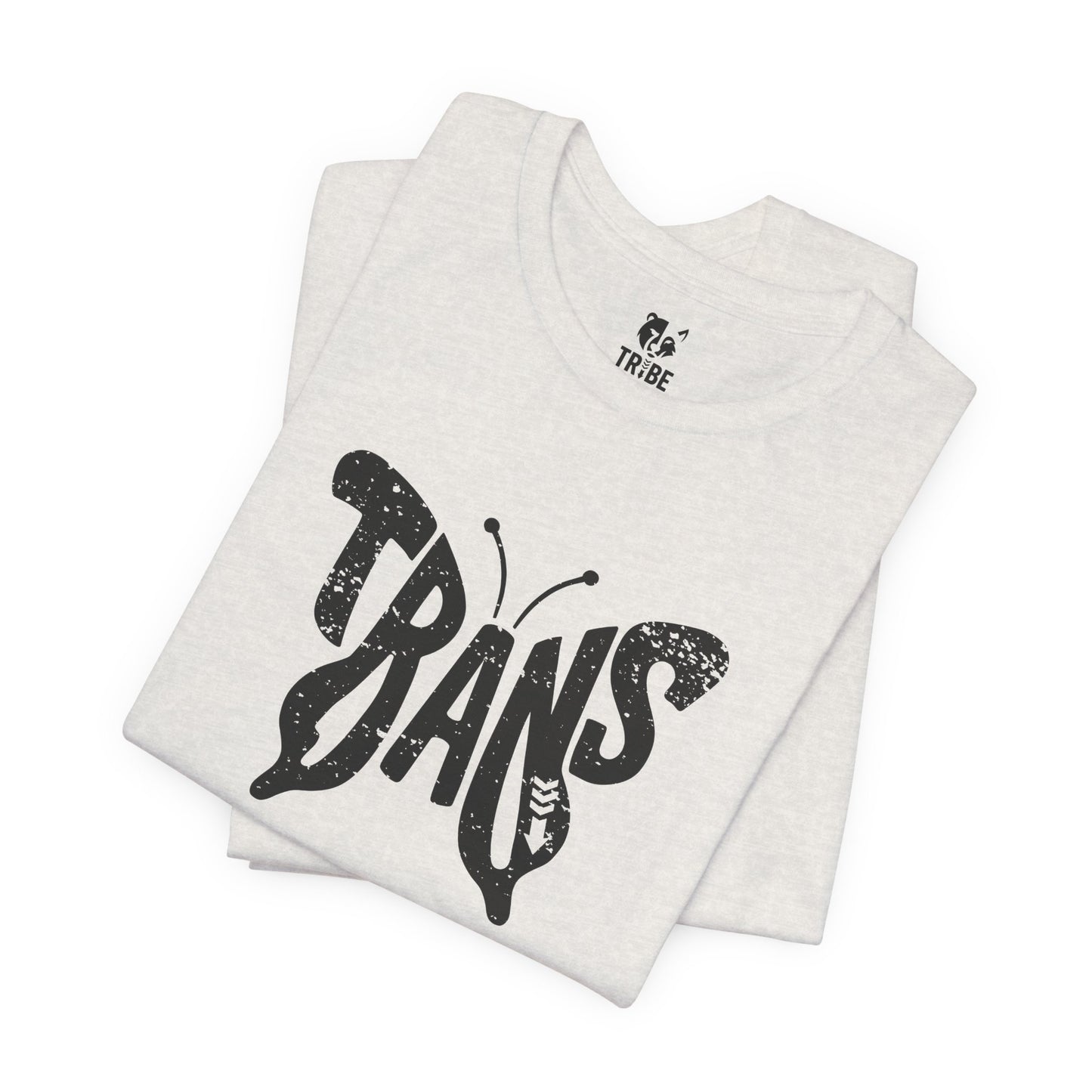TRANS BUTTERFLY Jersey Tee - Onyx Silhouette Design