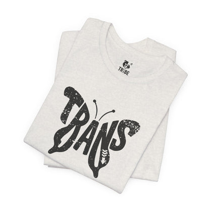 TRANS BUTTERFLY Jersey Tee - Onyx Silhouette Design
