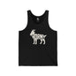 HORNY GOAT Jersey Tank - Bone Silhouette Design