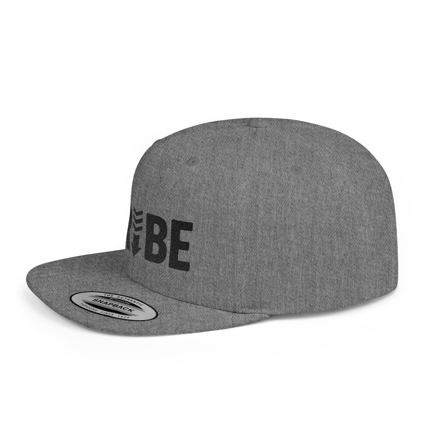 TRIBE Logo Flat Bill Snapback — Onyx Design