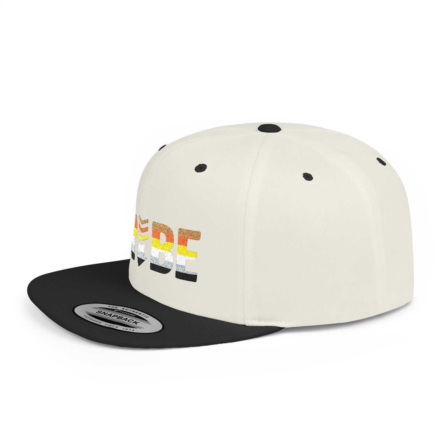 TRIBE Logo Flat Bill Snapback — Bear & Cub Pride Design
