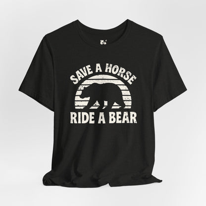 RIDE A BEAR Jersey Tee - Bone Design