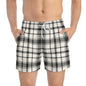 TARTAN Imprinted 5-6" Inseam Swim Trunks - Bone