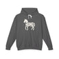 HUNG HORSE Lightweight Hoodie - Bone Silhouette Design