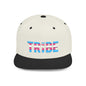 TRIBE Logo Flat Bill Snapback — Trans Pride Design